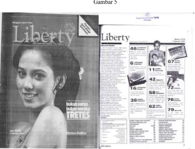 Gambar 5 Cover Majalah dan Daftar Isi Liberty Edisi No. 1579, 7 Januari 1984 