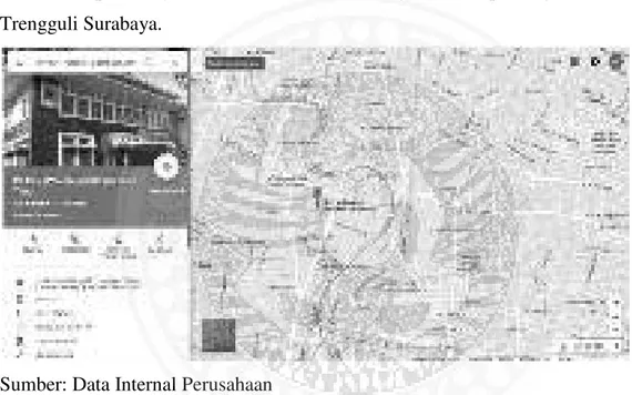Gambar 2.2 lokasi PT PLN Distribusi Jawa Timur Surabaya Sesuai  dengan  gambar  di  atas PT  PLN  Distribusi  Jawa  Timur memilih lokasi yang mudah untuk di jangkau oleh pelanggan, karena di tengah-tengah kota Surabaya.