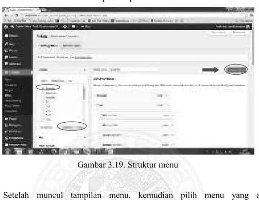 Gambar 3.19. Struktur menu 