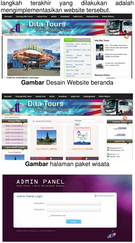 Gambar Desain Website beranda 