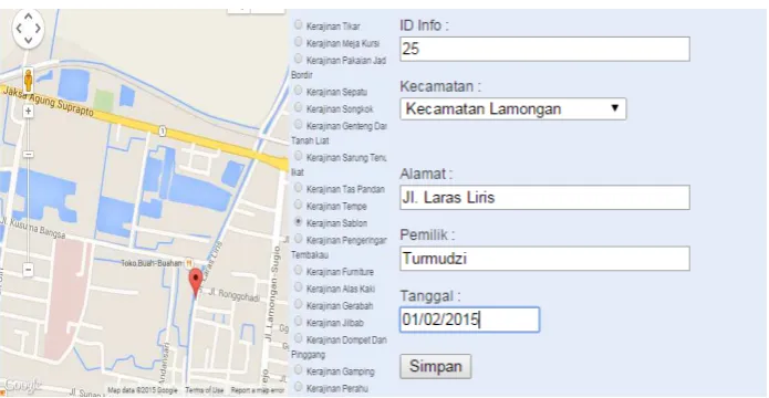 Gambar 6. Implementasi Tampilan Admin Kelola Kecamatan 