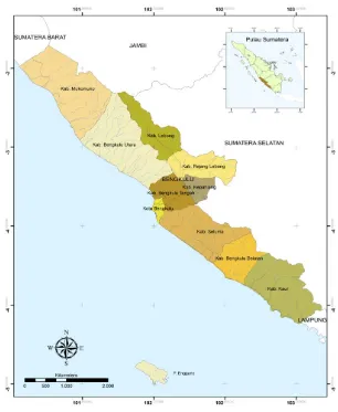 Gambar 1.2 Peta Provinsi Bengkulu