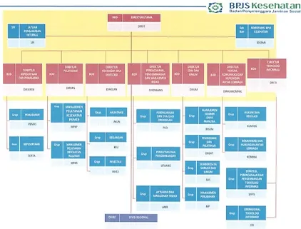 Gambar 1.3 Struktur organisasi BPJS Kesehatan