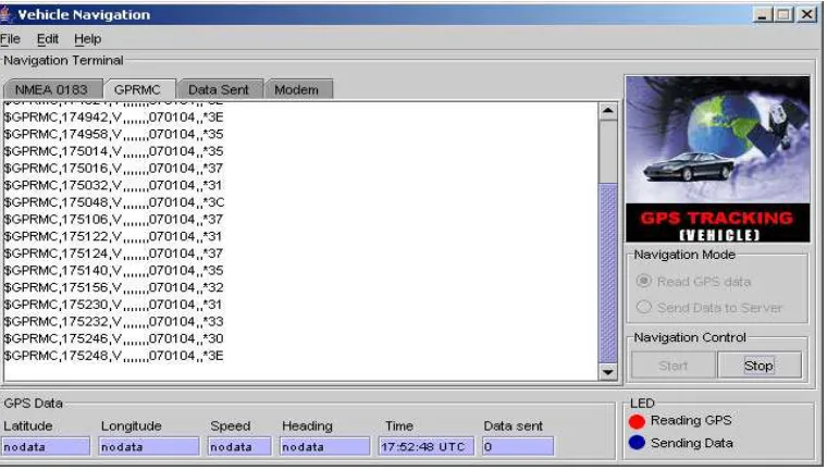 Gambar 3.12. Desain GUI interface komunikasi kendaraan 