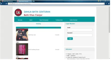 Gambar 17. Tampilan Beranda Pengunjung 