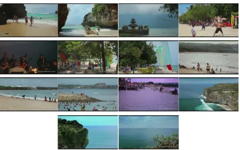 Gambar 1.1 Tumbnails Cuplikan Video Bali, Indonesia Travel Guide 