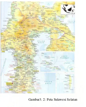 Gambar3. 2: Peta Sulawesi Selatan 