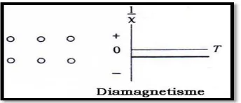 Gambar 2.5 Arah domain dan kurva bahan diamagnetik 