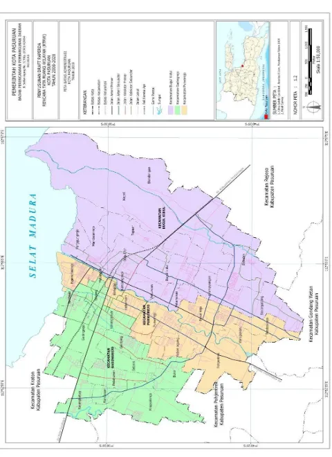 Gambar 6. 3 Batas Administrasi Kota Pasuruan 