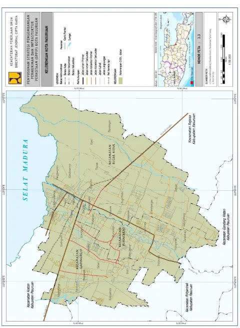 Gambar 6. 4 Peta Kelerengan Kota Pasuruan 