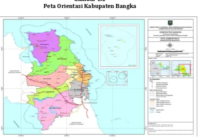 Gambar 2.1 Peta Orientasi Kabupaten Bangka 