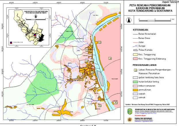 Gambar 6-9 Peta Rencana Pengembangan Perumahan di Kecamatan Tenggarong 