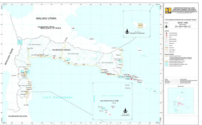 Gambar 5.1 : Peta Kawasan Strategis Kabupaten Halmahera Tengah