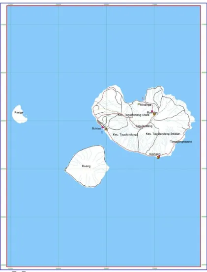 Gambar 2. 3 Peta Administrasi Kabupaten Kepulauan Siau Tagulandang Biaro, Pulau 