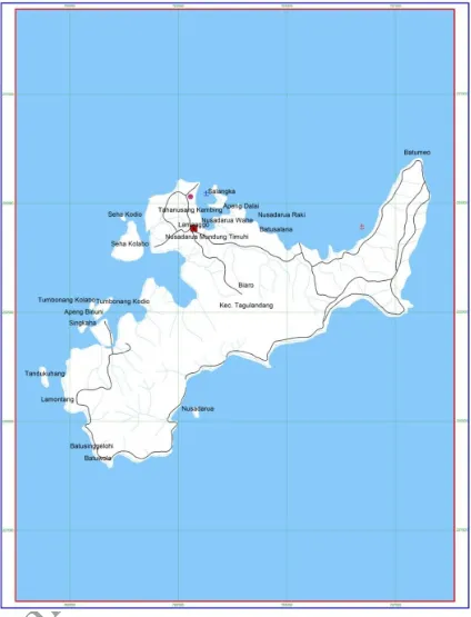 Gambar 2. 4 Peta Administrasi Kabupaten Kepulauan Siau Tagulandang Biaro, Pulau 