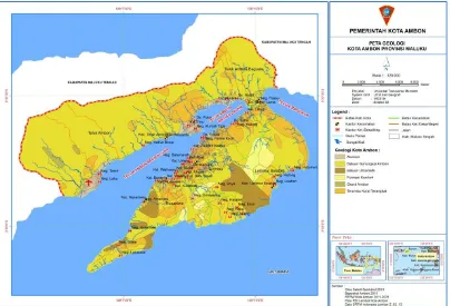 Gambar 6.11.  Peta Geologi Kota Ambon  
