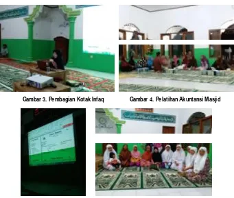 Gambar 5. Template Akuntansi Masjid                        Gambar 6. Tim Pengabdian dan Warga