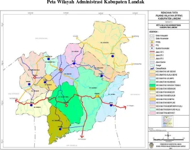 Tabel 6.1 Luas Wilayah Kabupaten Landak Per Kecamatan 