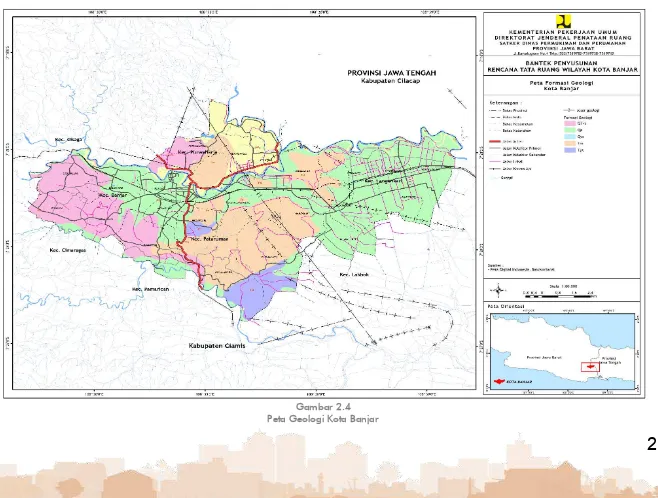 Gambar 2.4 Peta Geologi Kota Banjar
