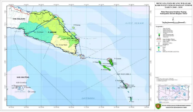 Gambar 3.3  Peta Rencana Struktur Ruang Kabupaten Seram Bagian Timur 