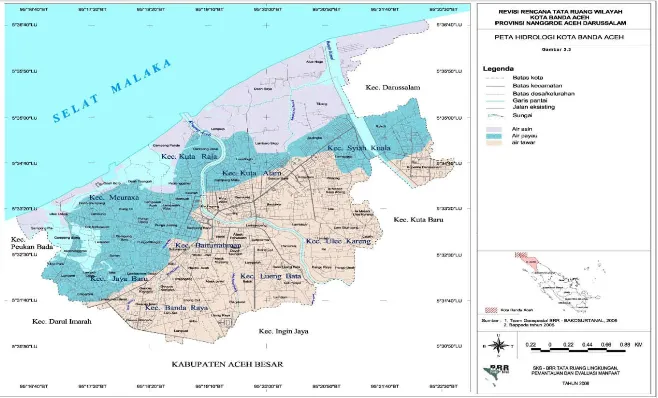 Gambar 4.3. Peta Hidrologi Kota Banda Aceh 
