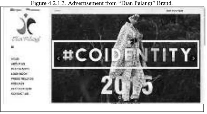 Figure 4.2.1.3. Advertisement from “Dian Pelangi” Brand. 