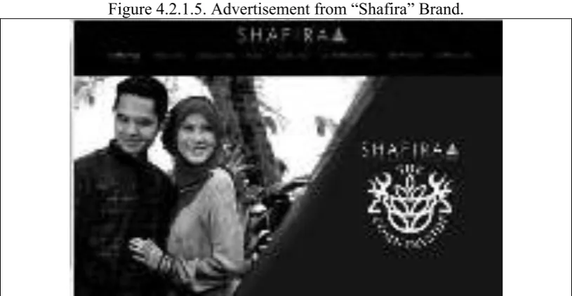 Figure 4.2.1.5. Advertisement from “Shafira” Brand. 