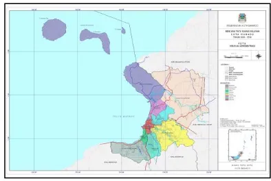 Gambar 0.4 Peta Administrasi Kota Manado Sumber: RTRW Kota Manado Tahun 2011 