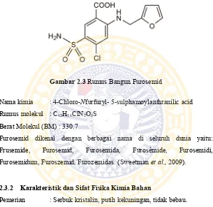 Gambar 2.3 Rumus Bangun Furosemid 