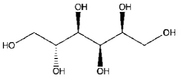 Gambar 4.1 Struktur sorbitol 