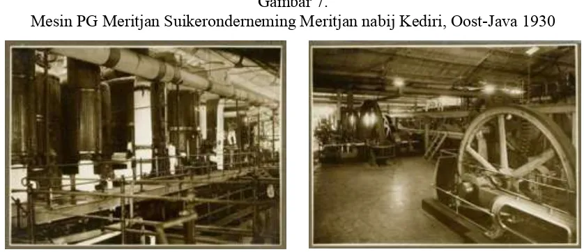 Gambar 7. Mesin PG Meritjan Suikeronderneming Meritjan nabij Kediri, Oost-Java 1930 