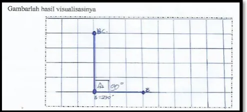 Figure 8.  2nd group’s answer (fault on drawing a triangle).