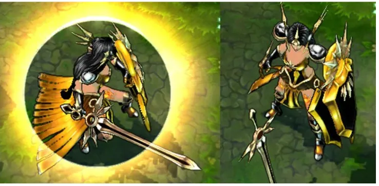 Fig 7 – Leona using W ability in League of Legends
