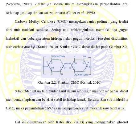 Gambar 2.2. Struktur CMC (Kamal, 2010) 