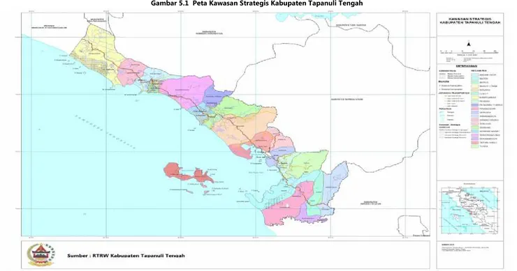 Gambar 5.1  Peta Kawasan Strategis Kabupaten Tapanuli Tengah