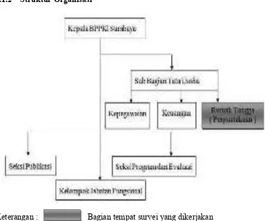 Gambar 2.1 Struktur Organisasi BPPKI Surabaya 