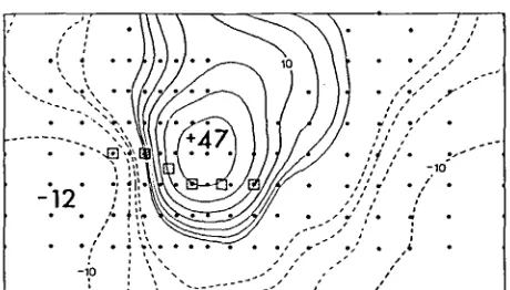 Fig. 2. Isointegral map display format. The rectangle 