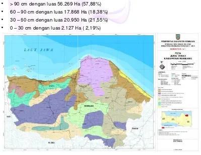 Gambar 2.2. P2. Peta Jenis Tanah Kabupaten Rembang 