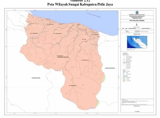 Gambar 2.12Peta Wilayah Sungai Kabupaten Pidie Jaya