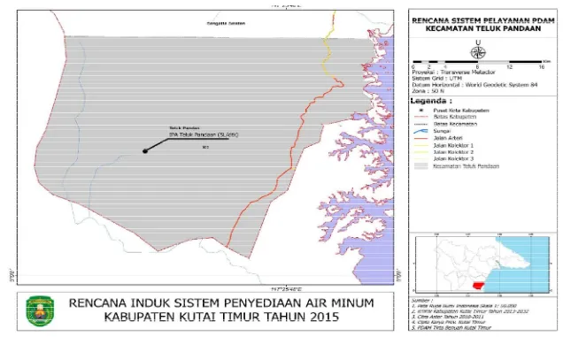 Gambar 3.6 Rencana Sistem Pelayanan PDAM Kecamatan Teluk Pandan