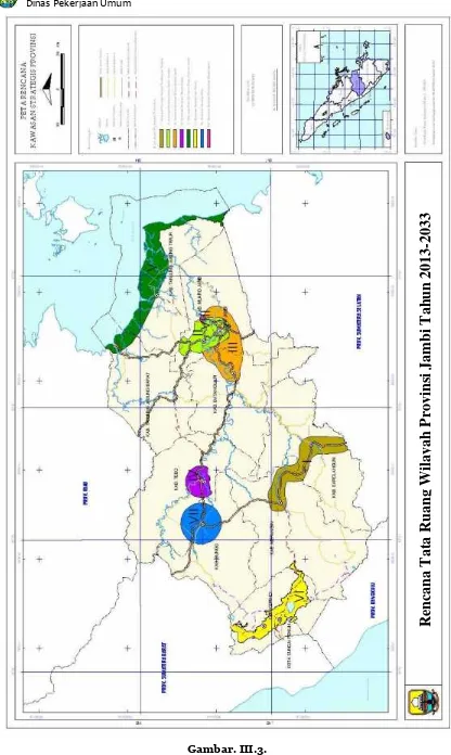 Gambar. III.3.Peta Rencana Kawasan Strategis Provinsi Jambi