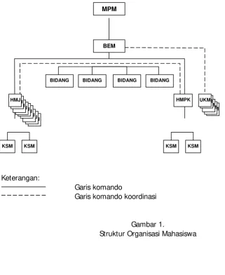 Gambar 1.Struktur Organisasi Mahasiswa