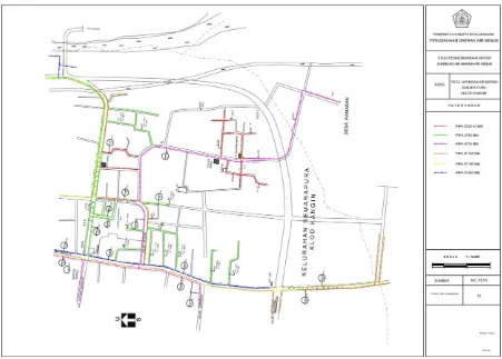 Gambar Peta Jaringan Air Bersih Semarapura Kelod Kangin 
