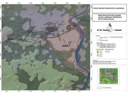 Gambar 5 : Rencana Zonanisasi SPAM Jaringan Perpipaan Kota Nanga Bulik 