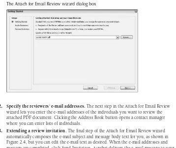 Figure 2.4, but you can edit the e-mail text as desired. When the e-mail addresses and 