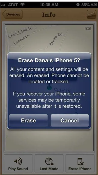 FigurE 1-5: wipe away. you can restore it  in a few clicks with iCloud.