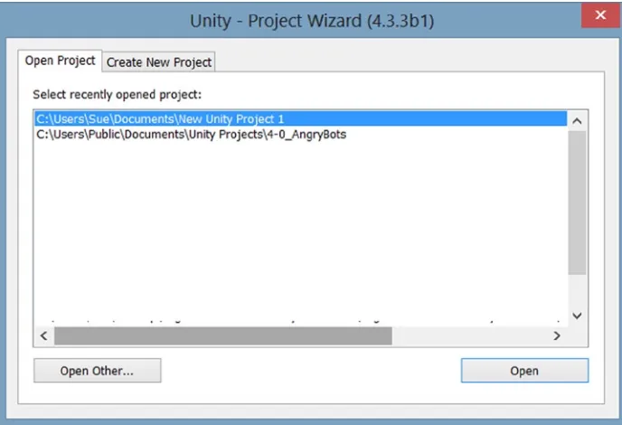 Figure 1-15. The Project Wizard