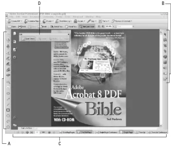 FIGURE 1.24Toolbars can be docked on all four sides of the Acrobat window and undocked from the