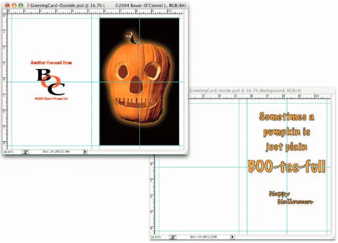 Figure 1-4: You can use Photoshop to create cards, posters, and brochures.