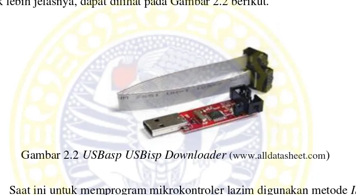 Gambar 2.2 USBasp USBisp Downloader (www.alldatasheet.com) 